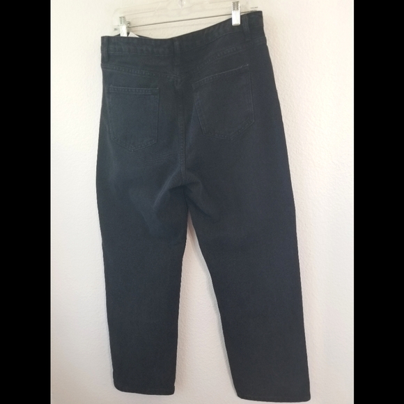 Shein Black Butterfly Straight Leg Jeans Sz Large - Picture 3 of 7